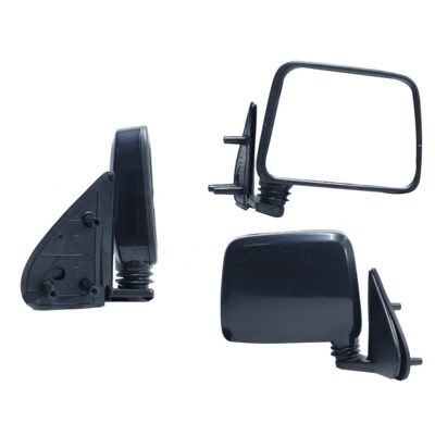 Espejo derecho manual negro poroso (Base interior metalica) (NP-300 D-22 2008-2015)