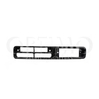 Left black grille insert with hole for cuarto of defensa front