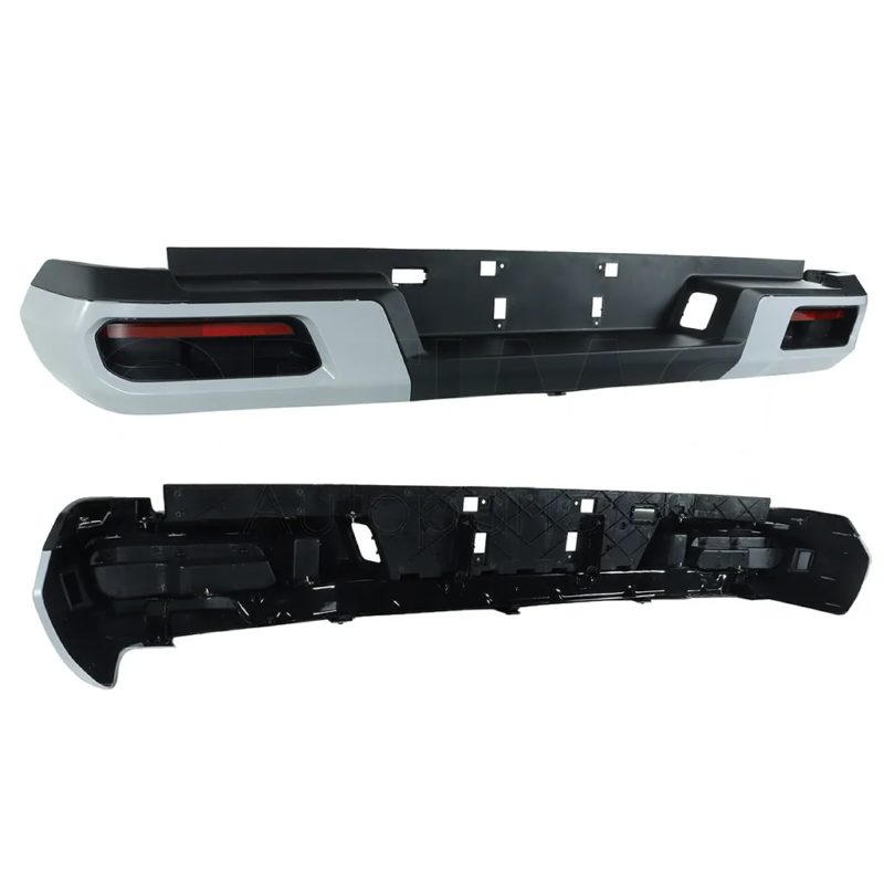 Defensa trasera gris para pintar sin hoyo para sensor sin bracks (Sencillo / doble cabina)