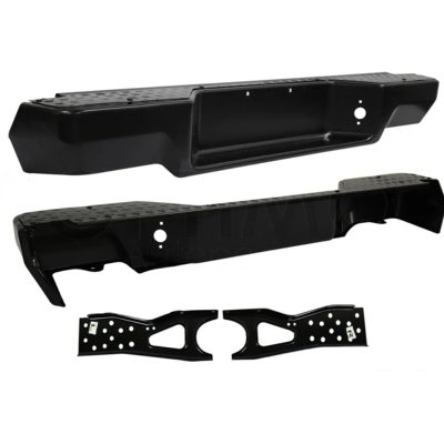 Rear black bumper escalon with bracks (D-21 1994-2007)