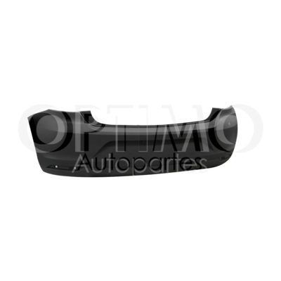 Facia trasera con hoyo para mica reflejante con spoiler inferior