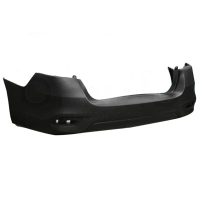 Rear bumper cover with hole for mica reflejante