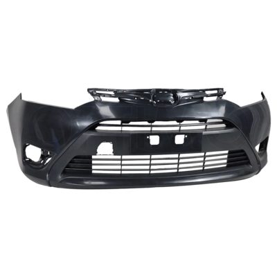 Front bumper cover with hole for faro aux with rejilla center 4PTAS