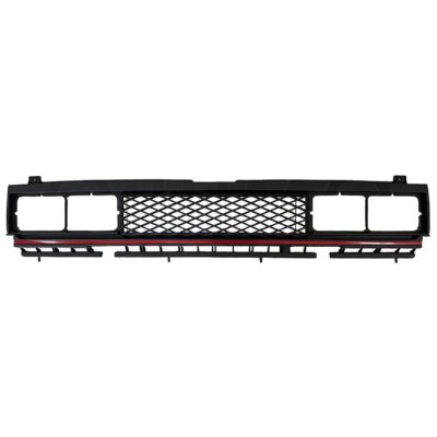 Black grille rombos linea roja