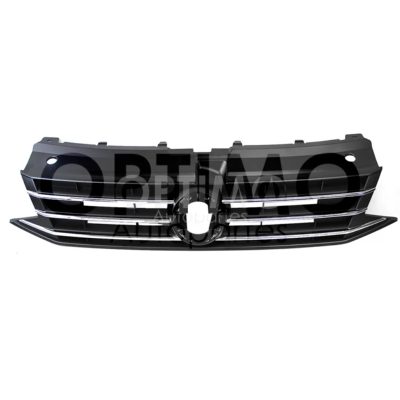 Black grille with filos cromos