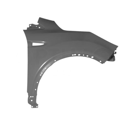 Right fender with hole for molding and toma air (Color / gris)