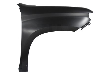 Right fender without hole for cuarto (Color / negro)