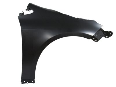 Right fender without hole for cuarto (Color / negro)