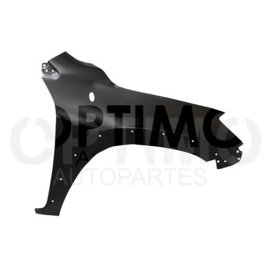 Right fender without hole for cuarto and cantonera (Color / negro)