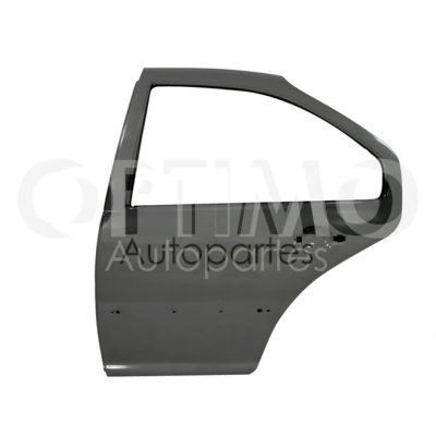 Puerta trasera izquierda con hoyo para moldura (Color / gris)