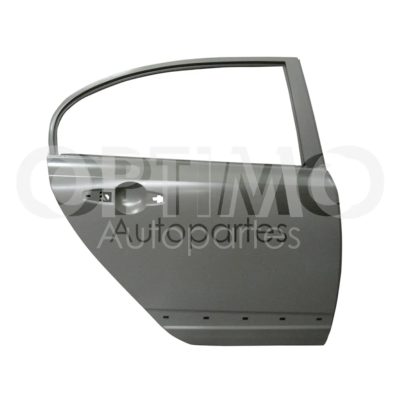 Puerta trasera derecho con hoyo para moldura (Color / gris) 4PTAS