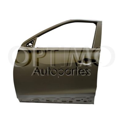 Puerta delantero izquierda con hoyo para moldura (Color / gris)