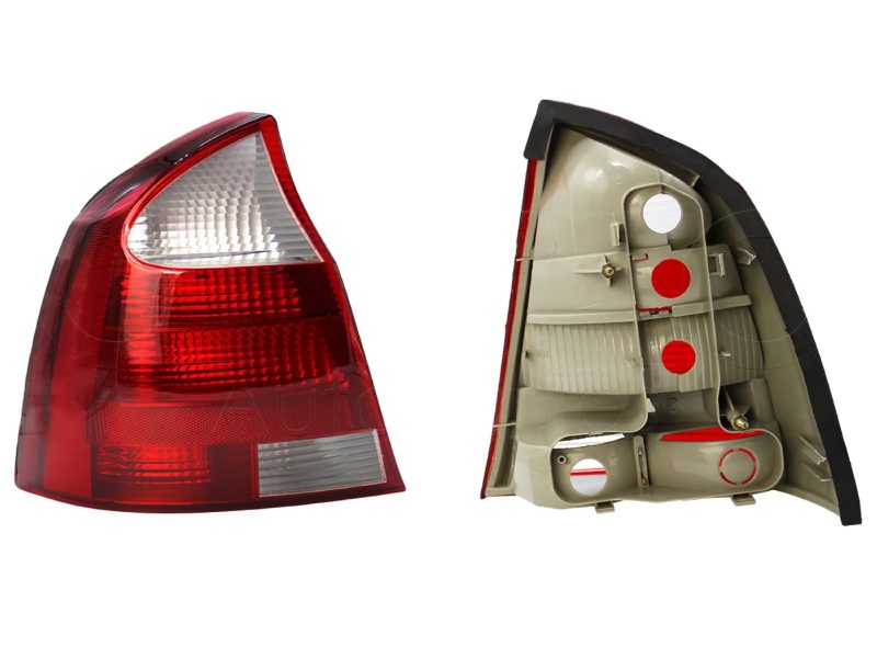 Left tail light without harness 4PTAS (Rojo / blanco)
