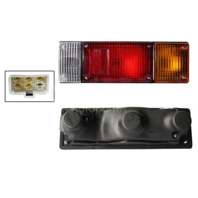 Right tail light without harness estaca (NP-300 D-22 2008-2015 / NP-300 D-23 2016-2025) (Ambar / rojo / blanco)