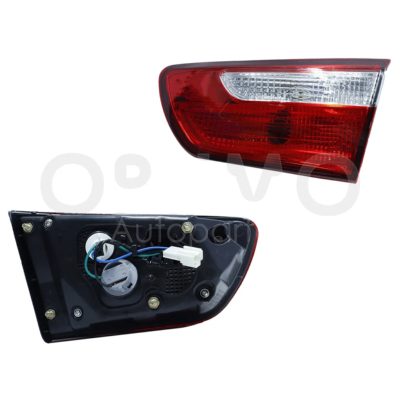 Calavera derecho interior con arnes 4PTAS (Rojo / blanco)