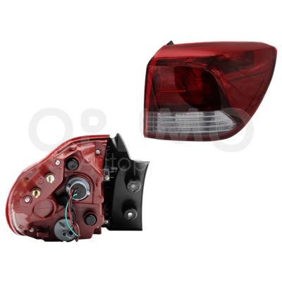 Calavera derecho exterior sin arnes 5PTAS (Rojo / blanco)