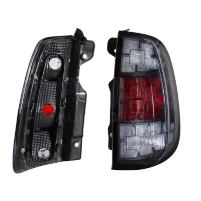 Right tail light without harness filo black (Blanco / rojo / blanco)