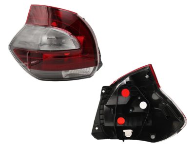 Calavera izquierda sin arnes (Rojo / blanco / blanco)