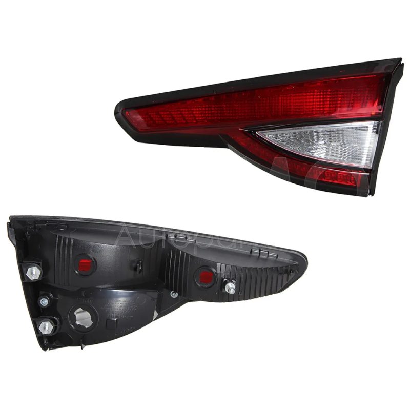 Calavera derecho interior sin arnes clara (Rojo / blanco)