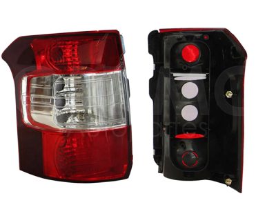 Left tail light without harness clara (Rojo / blanco)
