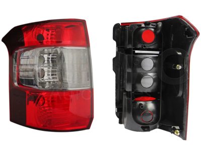 Calavera izquierda sin arnes oscura (Rojo / humo)