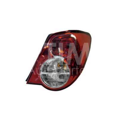 Right tail light without harness with vela (Rojo / rojo / blanco)