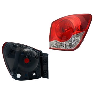 Calavera derecho exterior sin arnes (Rojo / blanco)
