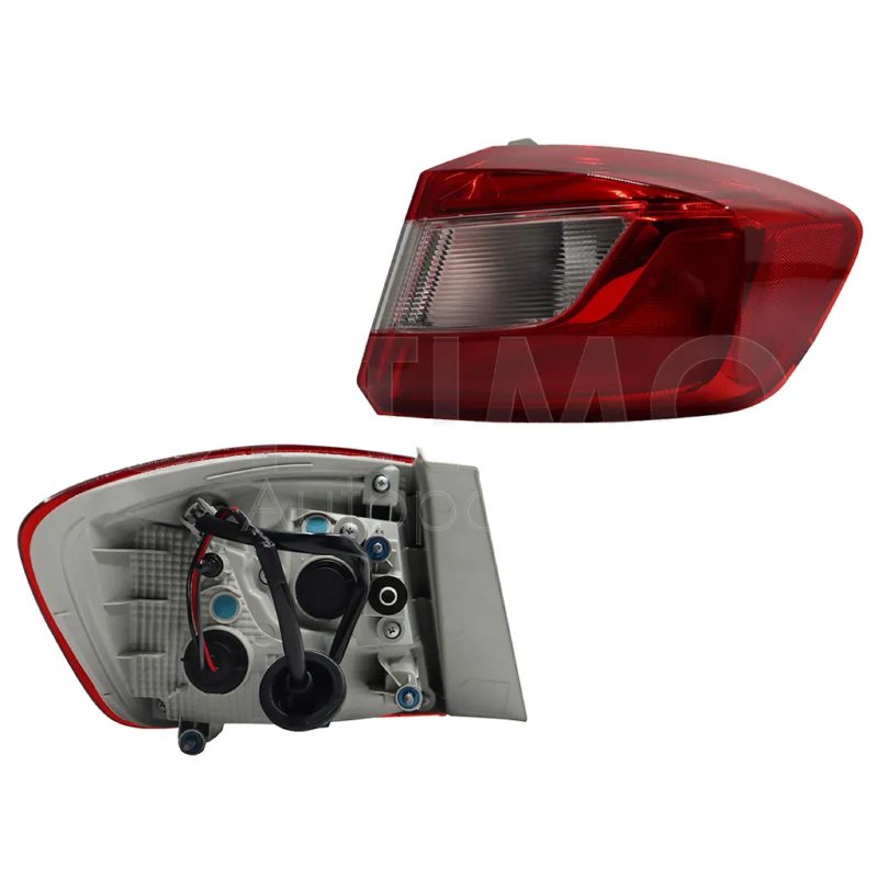 Right outer tail light with harness clara (Blanco / rojo)