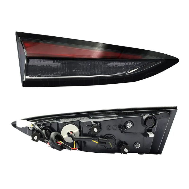 Left inner tail light with harness with LED filo black (Rojo / blanco)