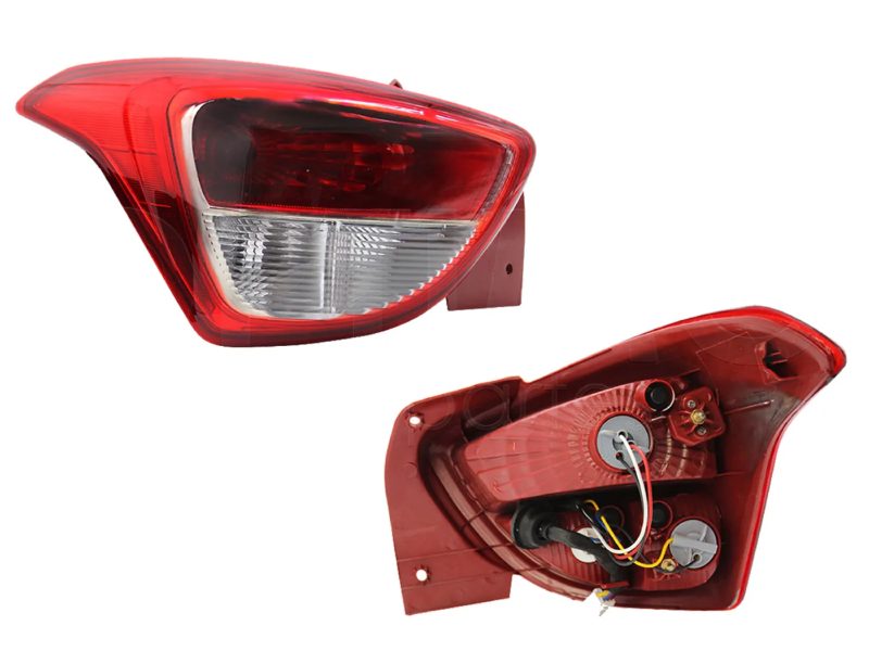 Left tail light with harness 5PTAS (Rojo / blanco)
