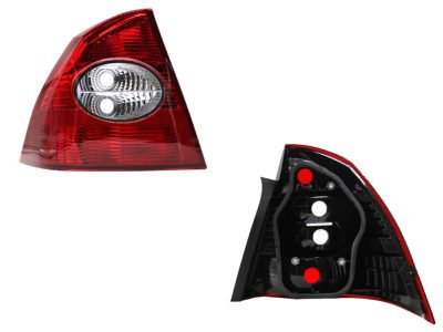 Calavera izquierda sin arnes 4PTAS (Rojo / blanco)