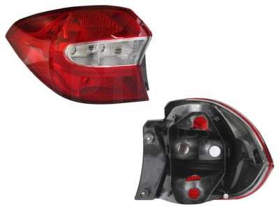 Left tail light without harness 4PTAS (Rojo / blanco)