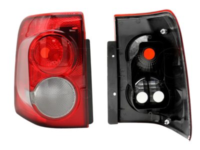 Calavera izquierda sin arnes oscura (Rojo / humo)