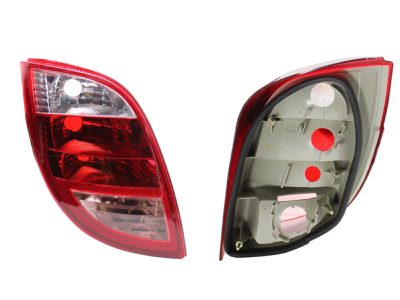 Calavera izquierda sin arnes (Blanco / rojo / rosa)