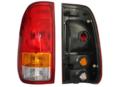 Left tail light without harness clara (Rojo / ambar / blanco)
