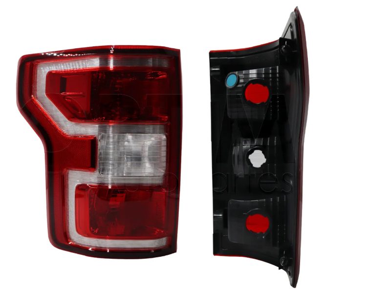 Left tail light without harness (Blanco / rojo / blanco)