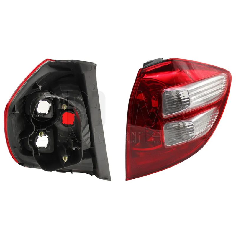 Right tail light without harness (Rojo / blanco / blanco)