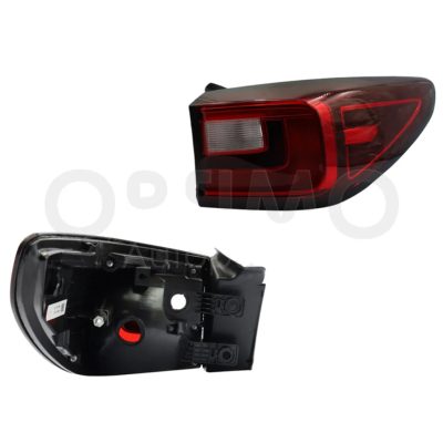 Calavera derecho exterior sin arnes (Rojo / blanco)