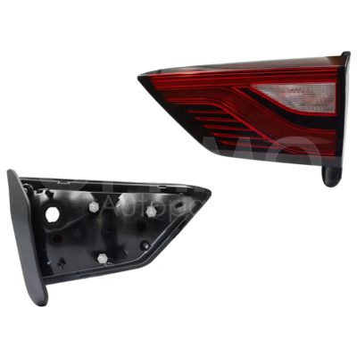Calavera derecho interior sin arnes (Rojo / blanco)