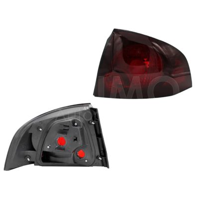 Calavera derecho sin arnes oscura (Humo / rojo)