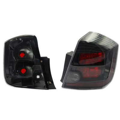 Calavera derecho sin arnes oscura filo negro (Blanco / rojo / rojo)