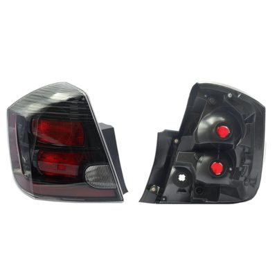 Calavera izquierda sin arnes oscura filo negro (Blanco / rojo / rojo)