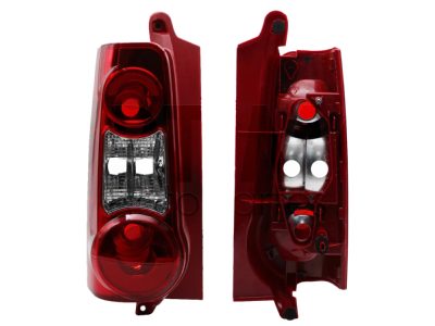 Calavera izquierda sin arnes clara 4PTAS (Rojo / blanco / rojo)