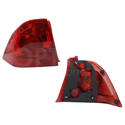 Calavera izquierda con arnes (Todo rojo) 4PTAS