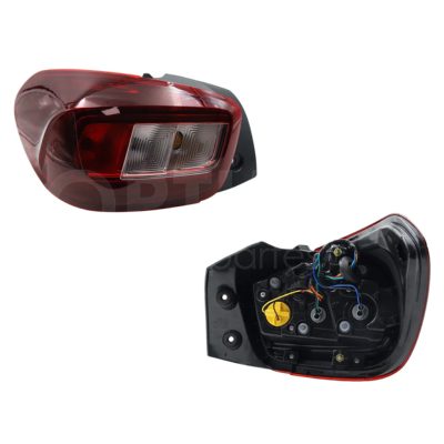 Left tail light with harness clara with drl (Rojo / blanco / blanco)