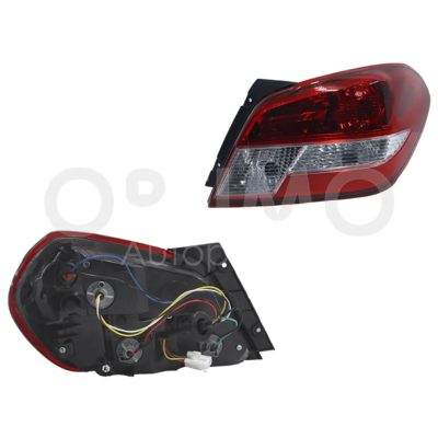 Calavera derecho con arnes 4PTAS (Rojo / blanco / rojo)