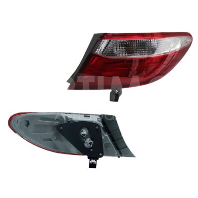 Calavera derecho exterior con arnes clara (Rojo / blanco)