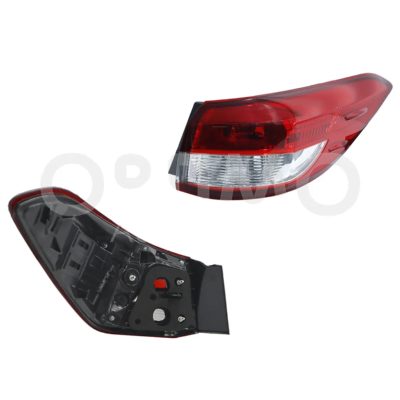 Right outer tail light without harness without LED 4PTAS (Rojo / blanco)