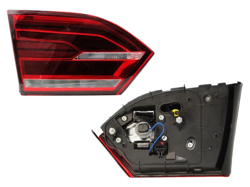 Calavera izquierda interior sin arnes con led clara (Rojo / blanco)
