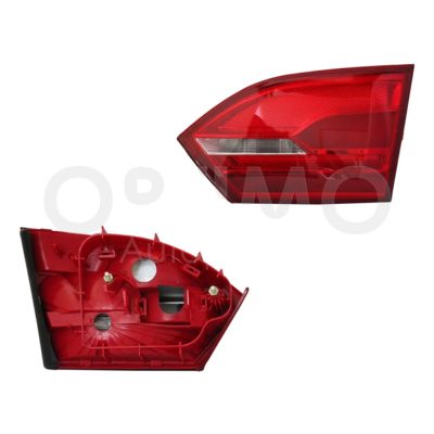 Calavera derecho interior sin arnes clara (Rojo / blanco)